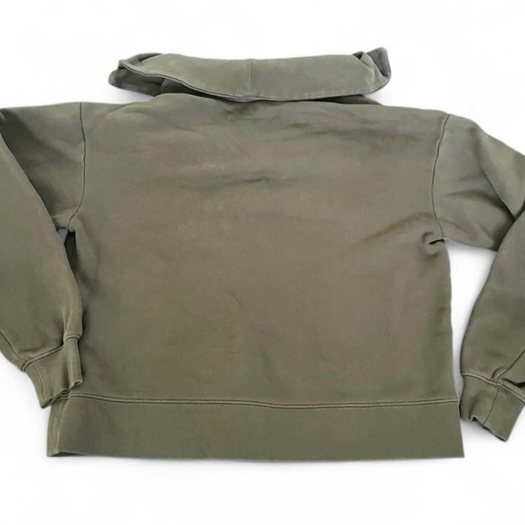BANANA REPUBLIC Olive green collared sweatshirt - Picture 3 of 5